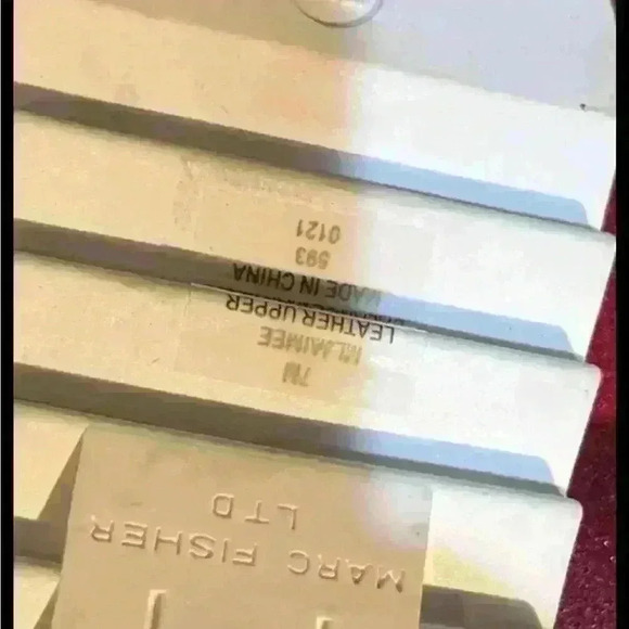 MARC FISHER New Jamie Slip On Woven Leather Flat Espadrille Slide Sandals Size 7 - Picture 3 of 3